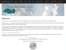 Tablet Screenshot of hopeservices4u.com